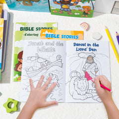 Zainpe Bible Stories Coloring Book inner pattern 02 vibrant pages encourage focus during art