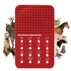 ZANY TRAINS Farm Noisemaker front view with 16 animal sounds for kids' playtime