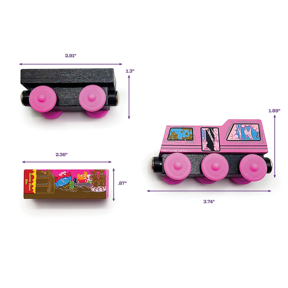 ZANY TRAINS Series 1 collectible trading card included for collectors.