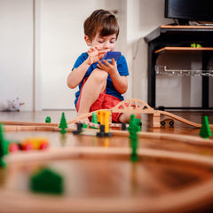 ZANY TRAINS train-themed birthday party favor idea.