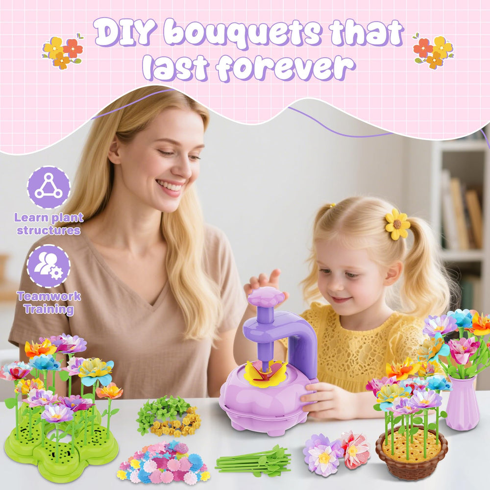 Colorful Zappyway flower parts invite color matching and creative experimentation.