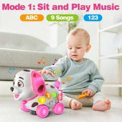 Zardali bilingual puppy toy teaches English and Spanish words and sounds
