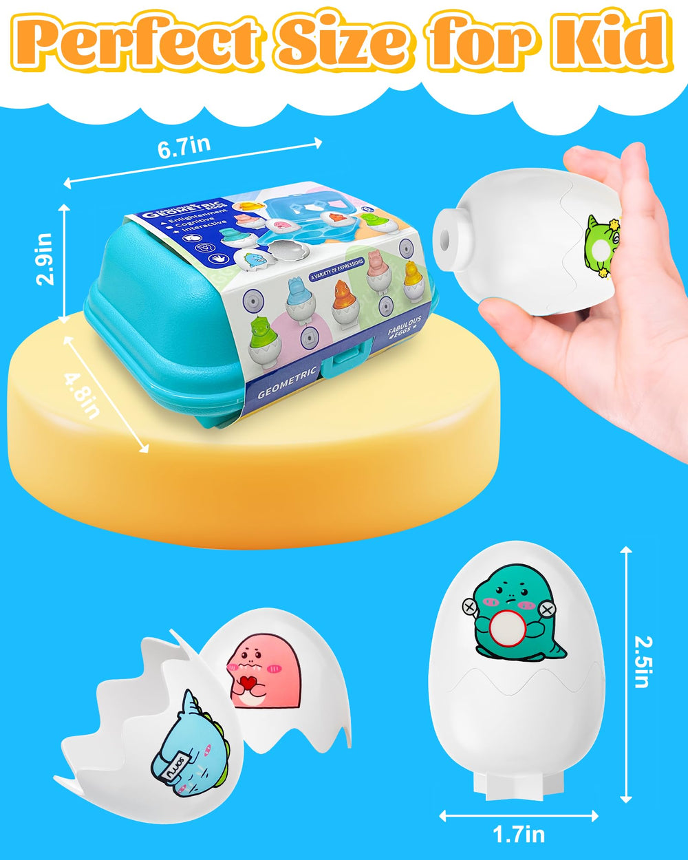 Zartores Easter eggs suit home or classroom activities for toddlers.