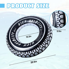 Zaruatu giant tire float supports adults with reliable buoyancy