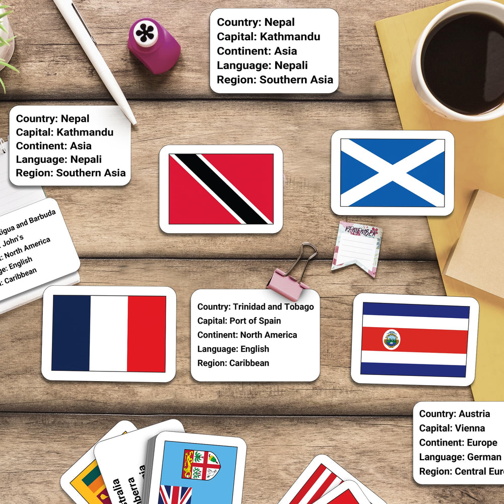 Zastic! 245-country world flags pack enabling engaging quizzes and interactive play