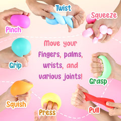 ZaxiDeel classroom prize stress balls, ideal for rewards and desk fidgeting.