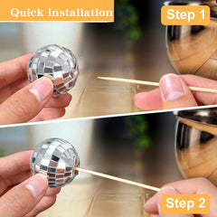 Zaycca cake decoration idea with disco ball reflection for wow factor
