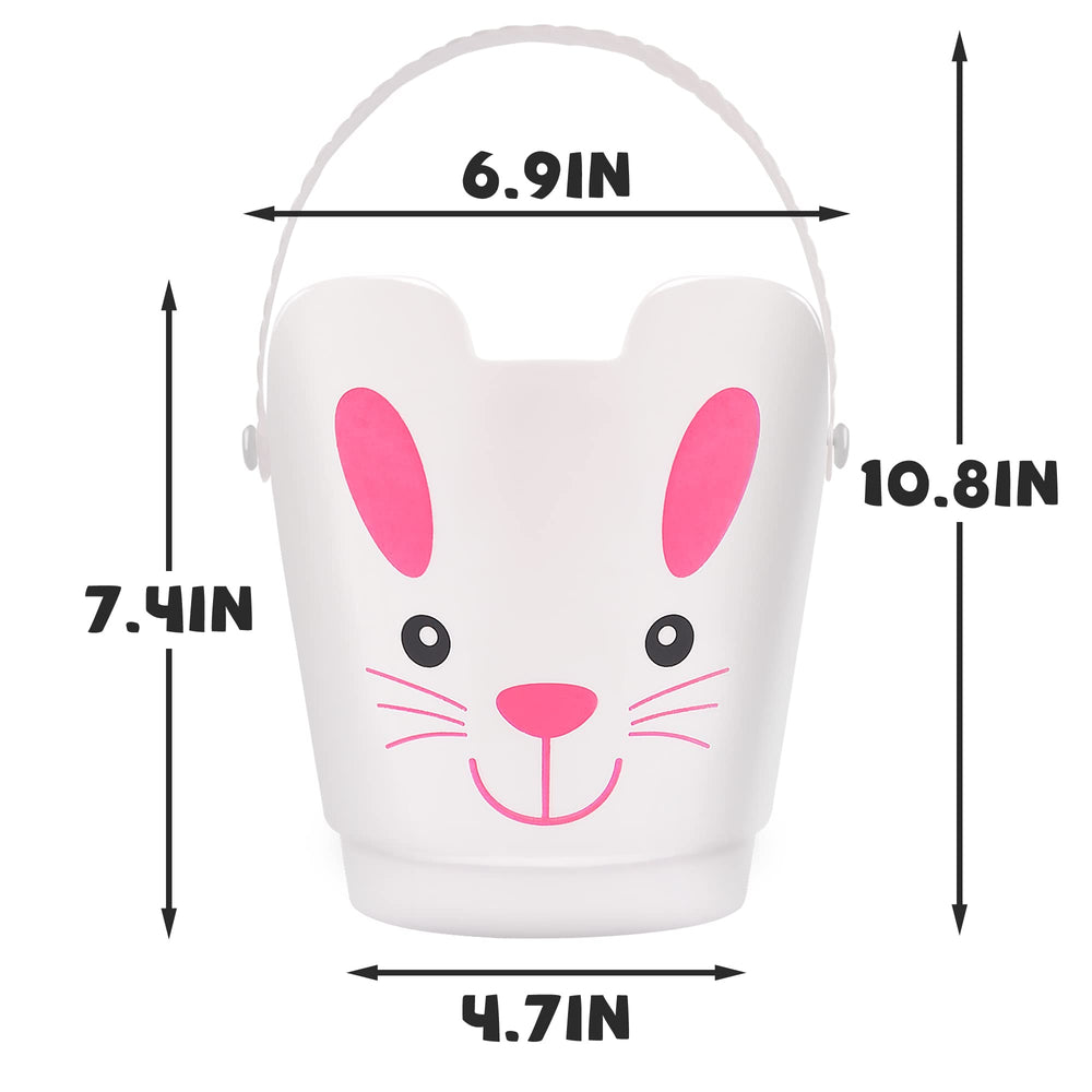 Zcaukya Easter Buckets bottom diameter 4.7 inches for roomy egg collection