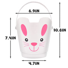 Zcaukya Easter Buckets bottom diameter 4.7 inches for roomy egg collection