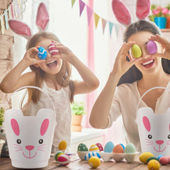 Zcaukya Bunny-pattern pails ideal for packing eggs and small toys