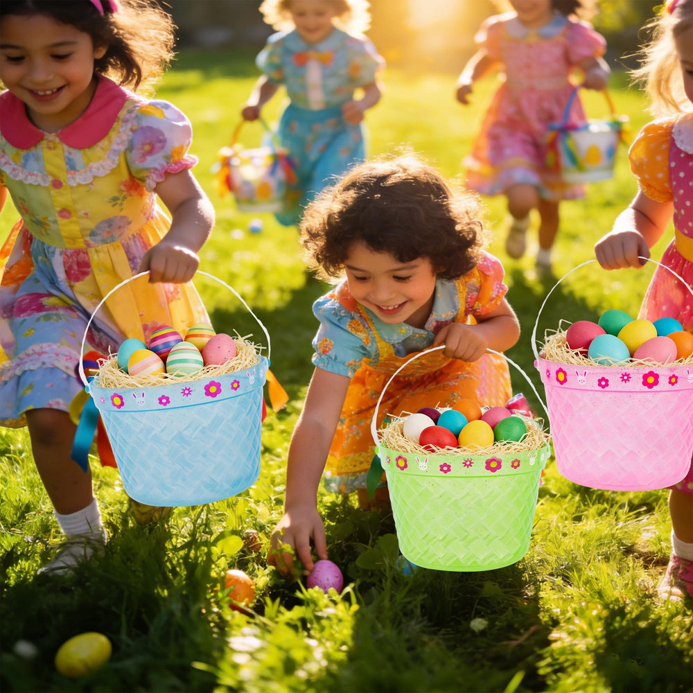 Zcaukya Easter Buckets handle detail shows comfortable grip for kids