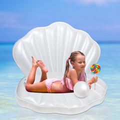 Zcaukya inflatable clam is easy to inflate with hand or electric pump