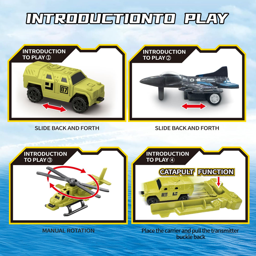 Zcpotizi aircraft carrier with catapult demonstrates carrier operations.