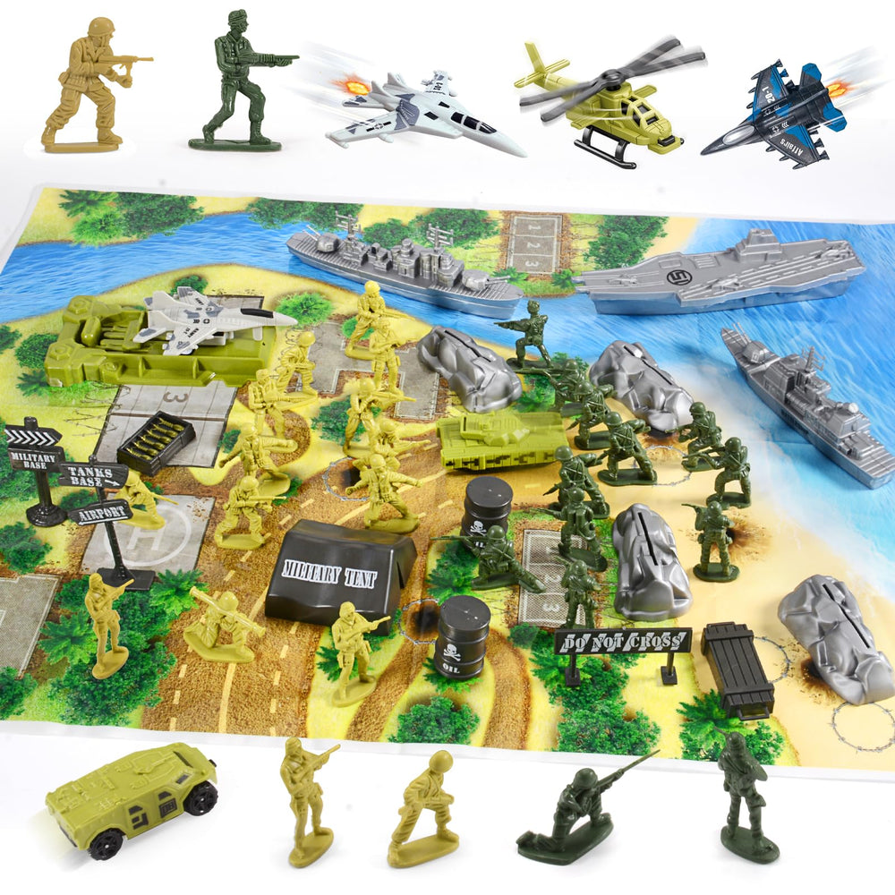 Zcpotizi army helicopter toy adds aerial reconnaissance to play.