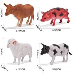 Zcpotizi rabbits figures for hands-on farm learning and creativity