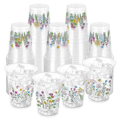 ZCPTZ wildflower 12oz cup close-up with floral pattern for spring parties.