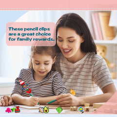 Zddaoole elastic clip toppers fit pencils and straws with flexible use