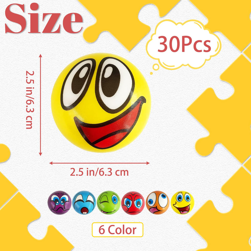 Zddaoole funny face squeeze balls in hands demonstrate grip and portability