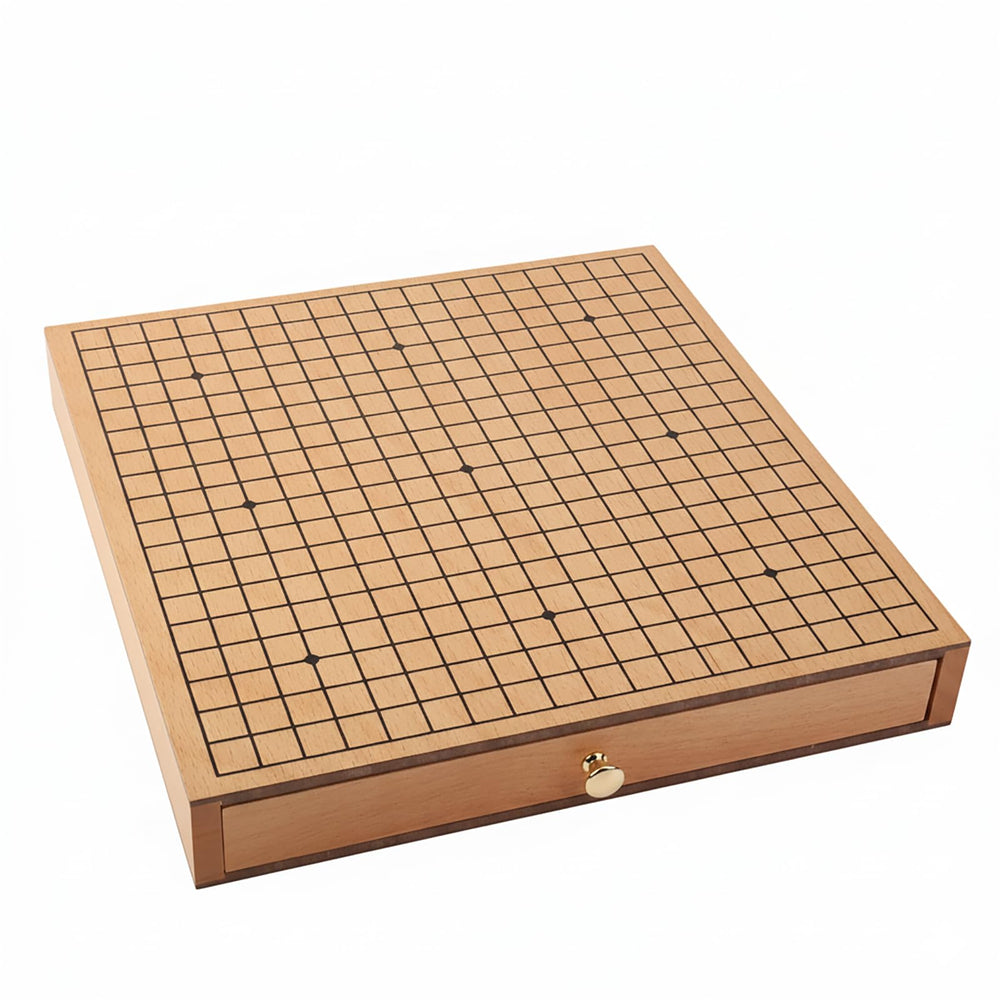 Zeamas traditional Weiqi style on natural wood surface
