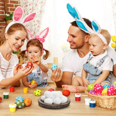 ZEAYEA wooden eggs as decorative basket fillers