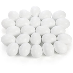 ZEAYEA wooden fake eggs in white for Easter crafts and decor