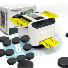 ZechnoX 2-in-1 shuffler front view for smooth dealing.