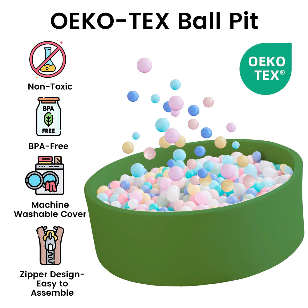 Zedachica ball pit shows balls not included for clarity.
