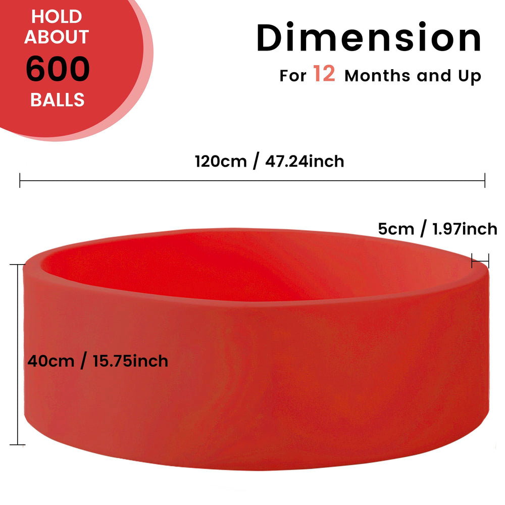 Zedachica ball pit dimensions 47.24 in diameter by 15.75 in height