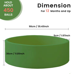Zedachica ball pit with easy-clean zipper panel ready for cleaning.