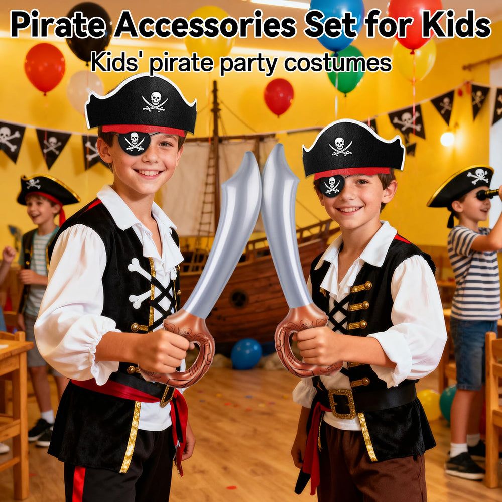 ZeeDix 36-pcs pirate set complete gear for immersive roleplay