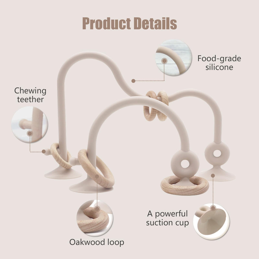 zeeloopbee suction cup baby toy keeps toys within reach during meals