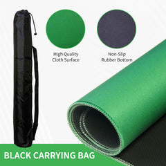 ZEELYER mahjong mat carrying bag black keeps mat organized and portable.