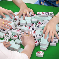 ZEELYER mahjong mat rolls up for easy storage on demand.