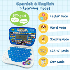 ZeenKind learning modes display highlights six modes for words, alphabet, numbers, and math