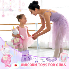 ZeffuLyne unicorn doll bag for organized pretend play on the go