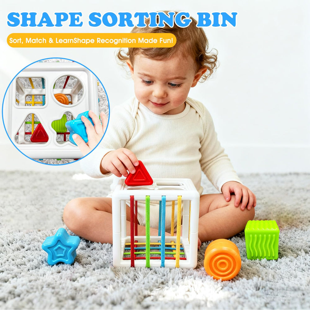 Zelvia Stacking Cups encourage color recognition and counting during play.