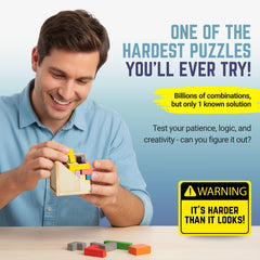 Zen Fun unsolvable puzzle cube side view highlights desk-friendly size
