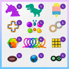 Zen Laboratory bubble popping fidgets for quiet, engaging sensory play
