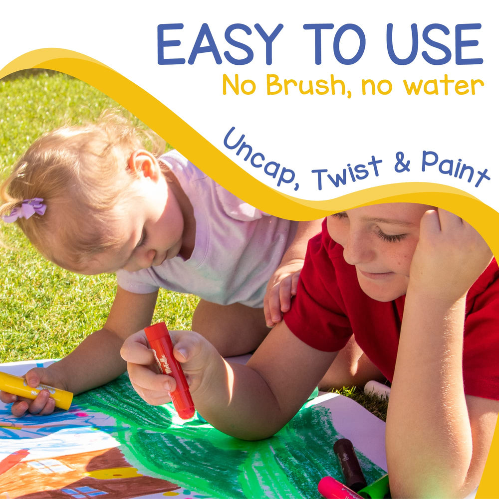 Zenacolor large-tip sticks with easy grip for kids