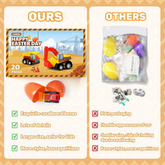 ZenBombs pull-back toy cars inside eggs for battery-free motion.