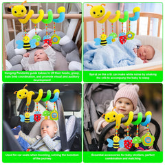 Zendstanding beads inside transparent shell create gentle rattling for sensory interest.