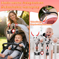 Zendstanding detachable hanging toys enable interactive exploration for babies
