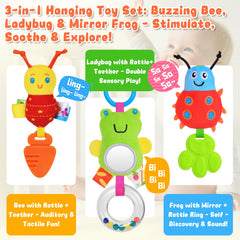 Zendstanding detachable toys with chain links allow quick removal.