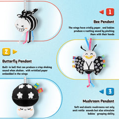 Zendstanding jingling butterfly with bells invites playful listening and exploration