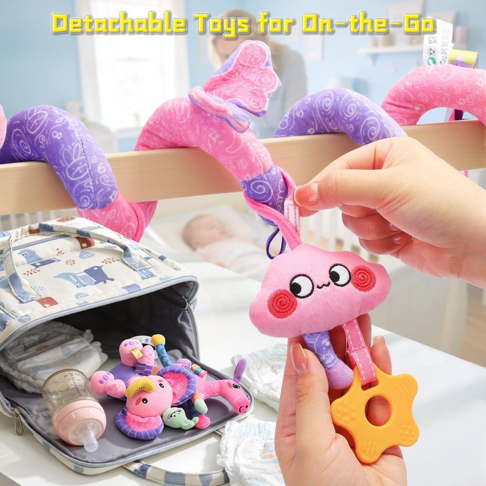 Zendstanding unicorn detachable toys attached with Velcro for on-the-go play