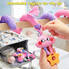 Zendstanding unicorn detachable toys attached with Velcro for on-the-go play