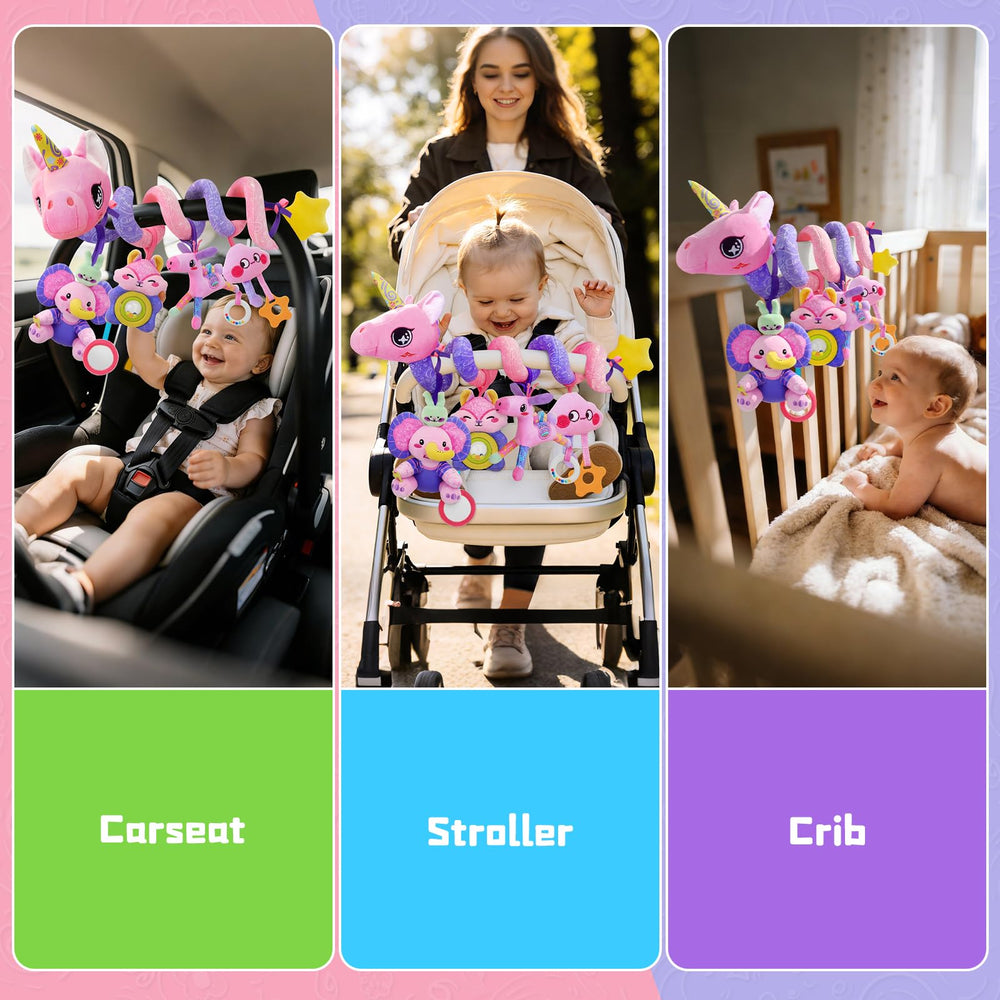 Zendstanding unicorn mirror supports visual tracking for curious infants