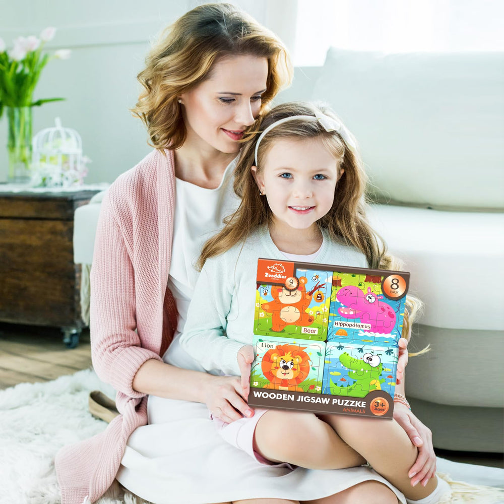 Zeoddler elephant puzzle fosters focus and fine motor movement in toddlers
