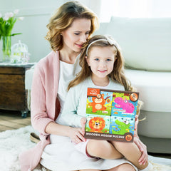 Zeoddler elephant puzzle fosters focus and fine motor movement in toddlers