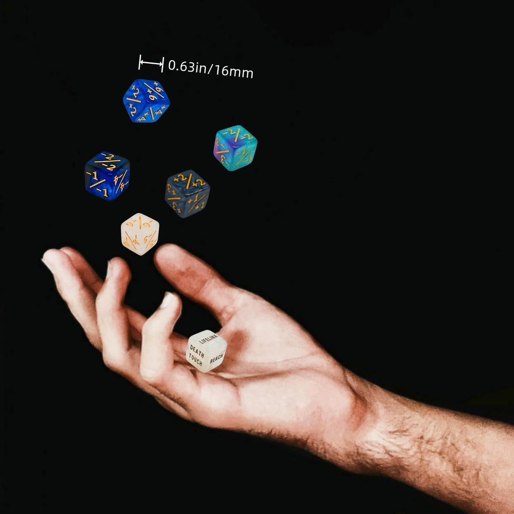 ZEOXUER marble shield dice provide visual cues during matches